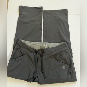 Mountain Hardwear Women Convertible Pants Shorts Size 12 / 30 Gray